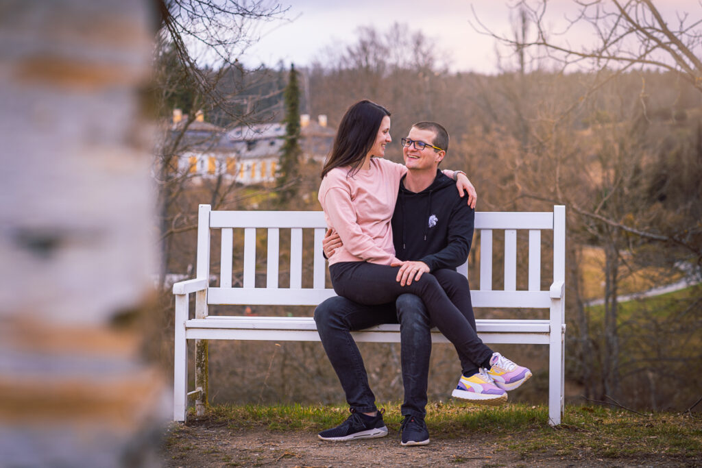 Párové focení na zámku Kozel s Maruškou a Petrem - Fotograf Radek Vandra